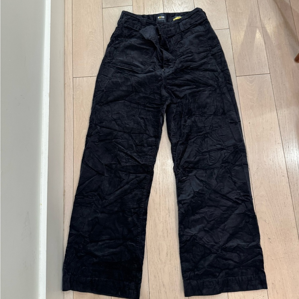 The Colette Full-Length Wide-Leg Pants by Maeve: Corduroy Edition size 32